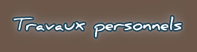 Travaux personnels